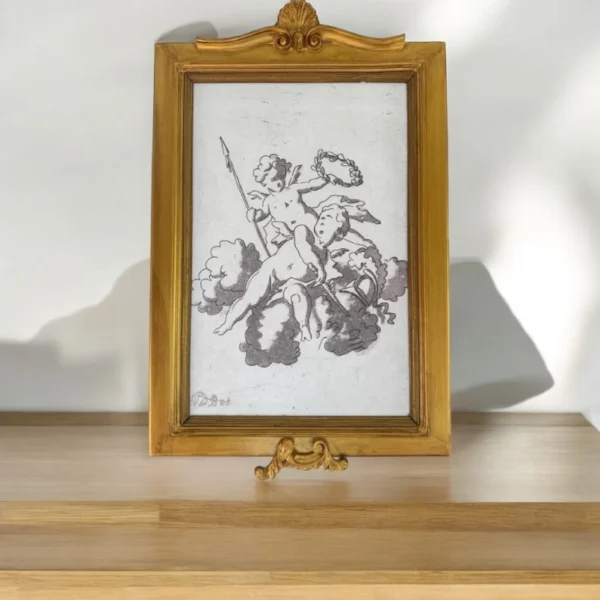 Classic Louis XVI frame with Graceful cartouche