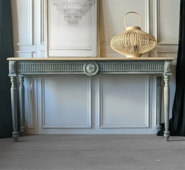 Victorian Elegance Teakwood Console Table