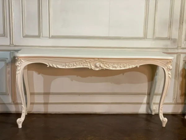 Louis XV Teak Console Table