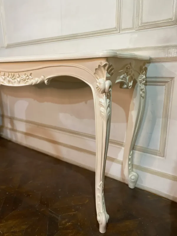 Louis XV Teak Console Table - Image 3
