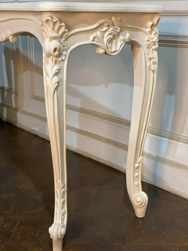 Louis XV Teak Console Table - Image 2