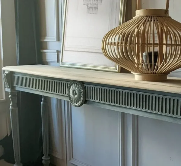 Victorian Elegance Teakwood Console Table